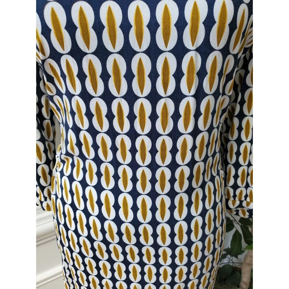 Qiero Women's Multicolor Polyester Round Neck Long Sleeve Knee Length Dress 42 L Size L - Image 3