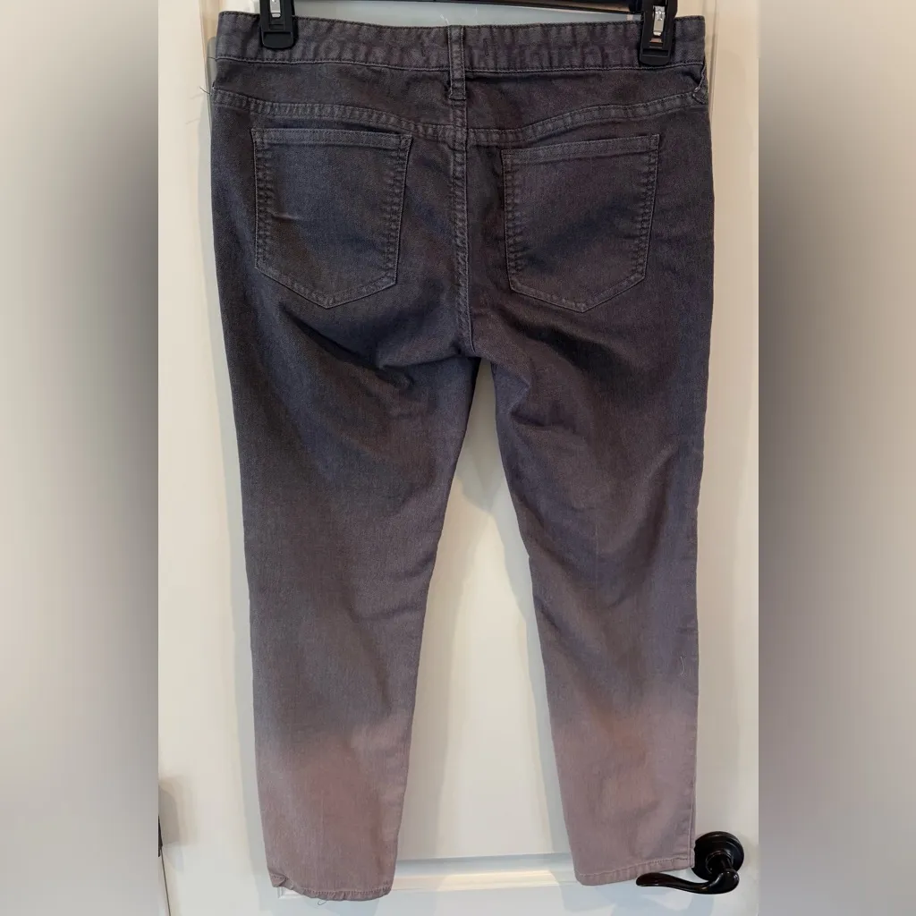 Free People Ombré Black/Grey Straight Jeans - Image 6