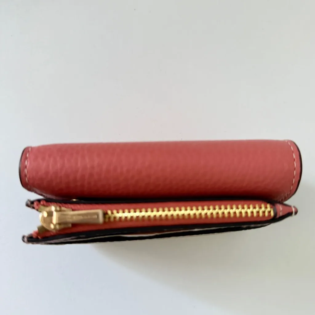 Coach Card Holder Wallet In Signature Canvas with Floral Print - Image 5