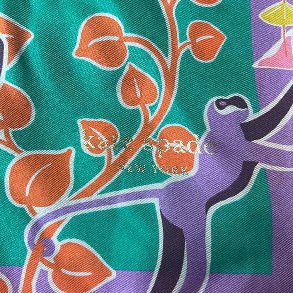 Kate Spade Monkey Silk Scarf - Image 4