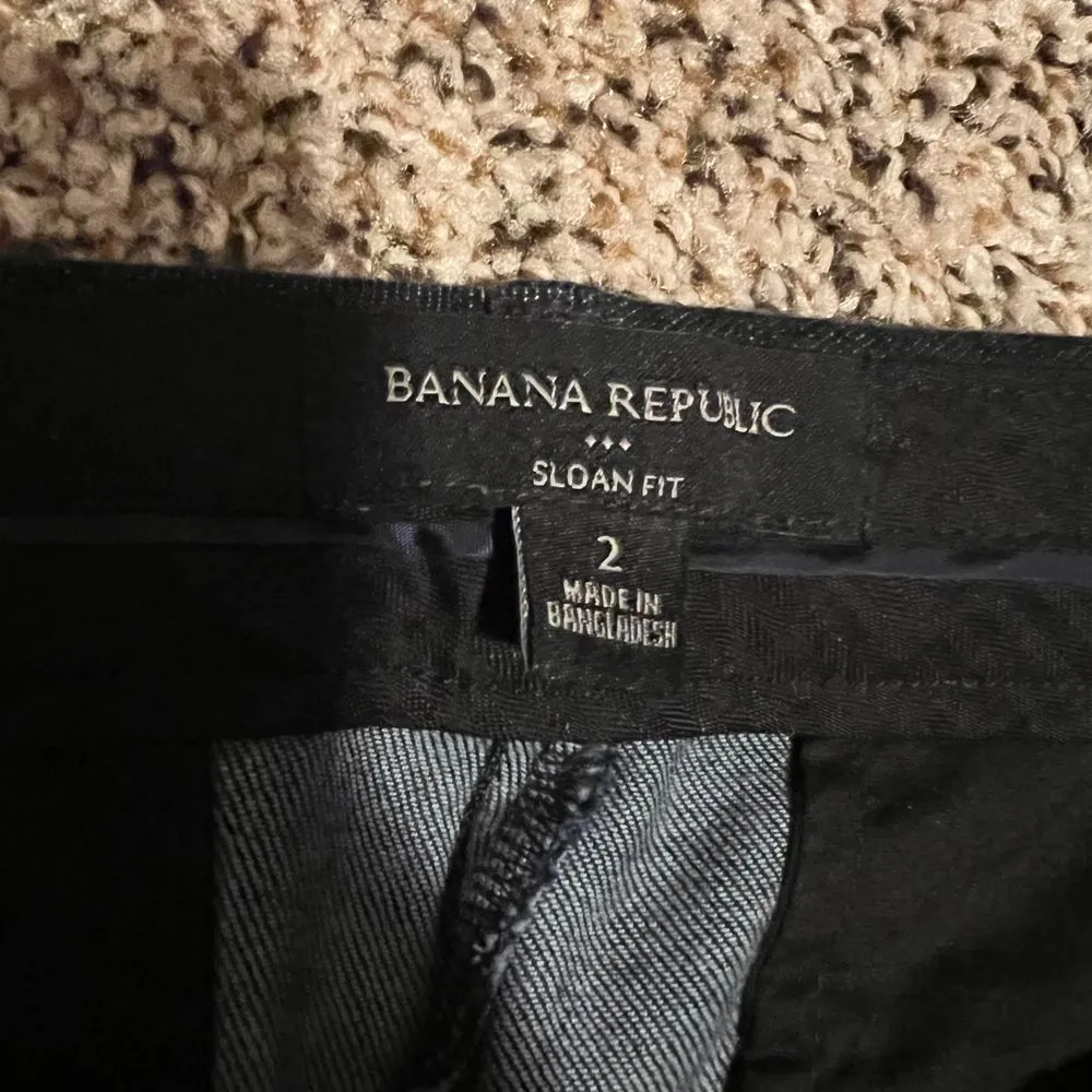 Banana Republic Sloan Fit Blue Dress Pants‎ Professional Work Trousers Size 2 - Image 3