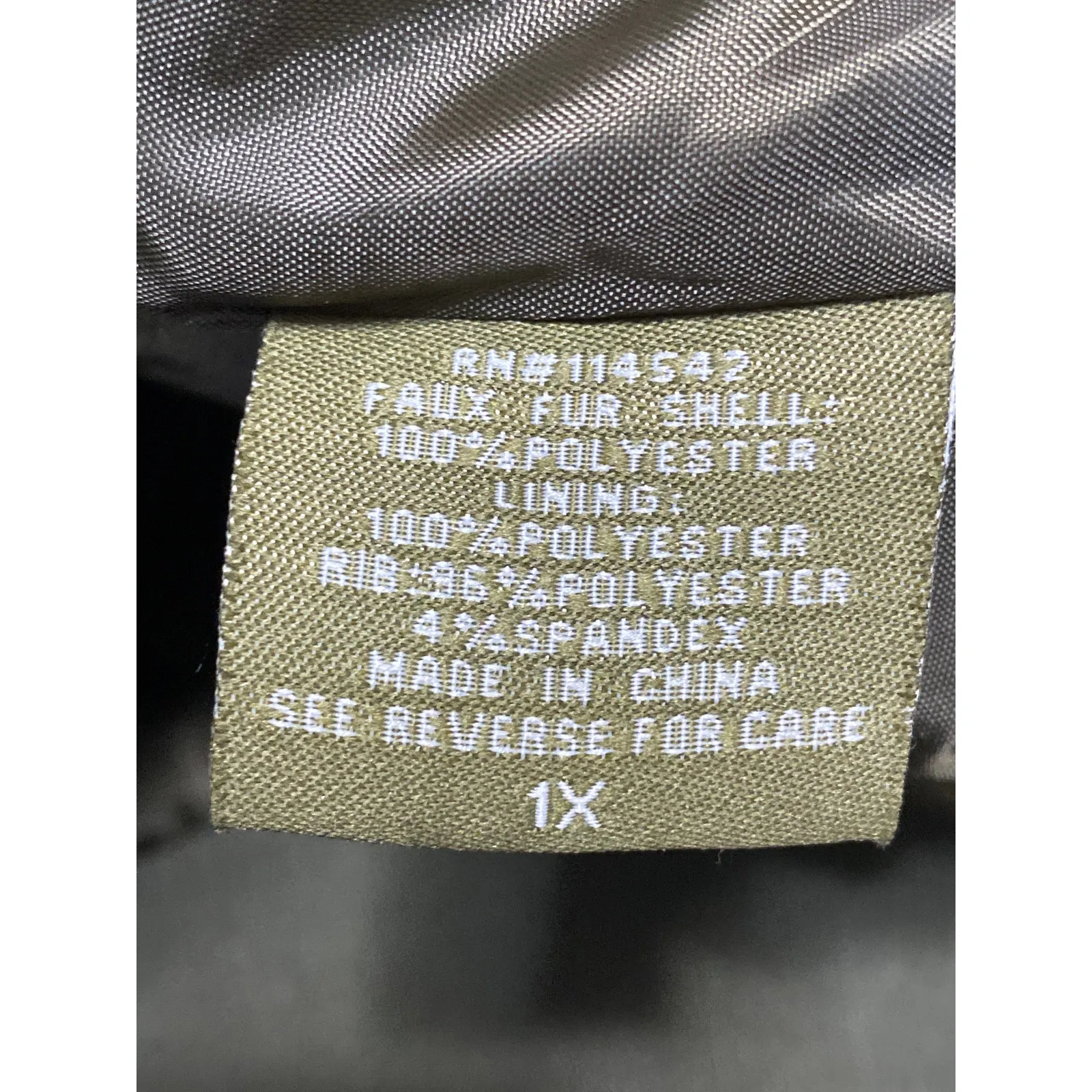 JouJou Women's Green Faux Sherpa Fur Turtleneck Long Sleeve Full Zip Sweater 1X - Image 5