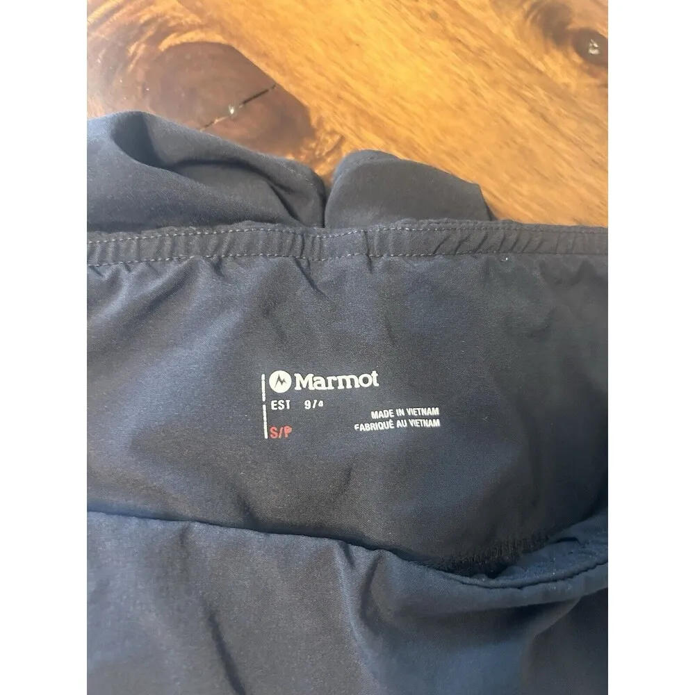 Marmot Black Athletic Running Shorts Women's Size Small Nylon Quick Drying Yoga - Image 2