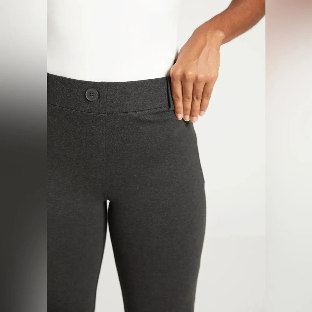NWT BetaBrand Classic Dress Pant Yoga Pants Straight Leg Charcoal Medium Petite - Image 4