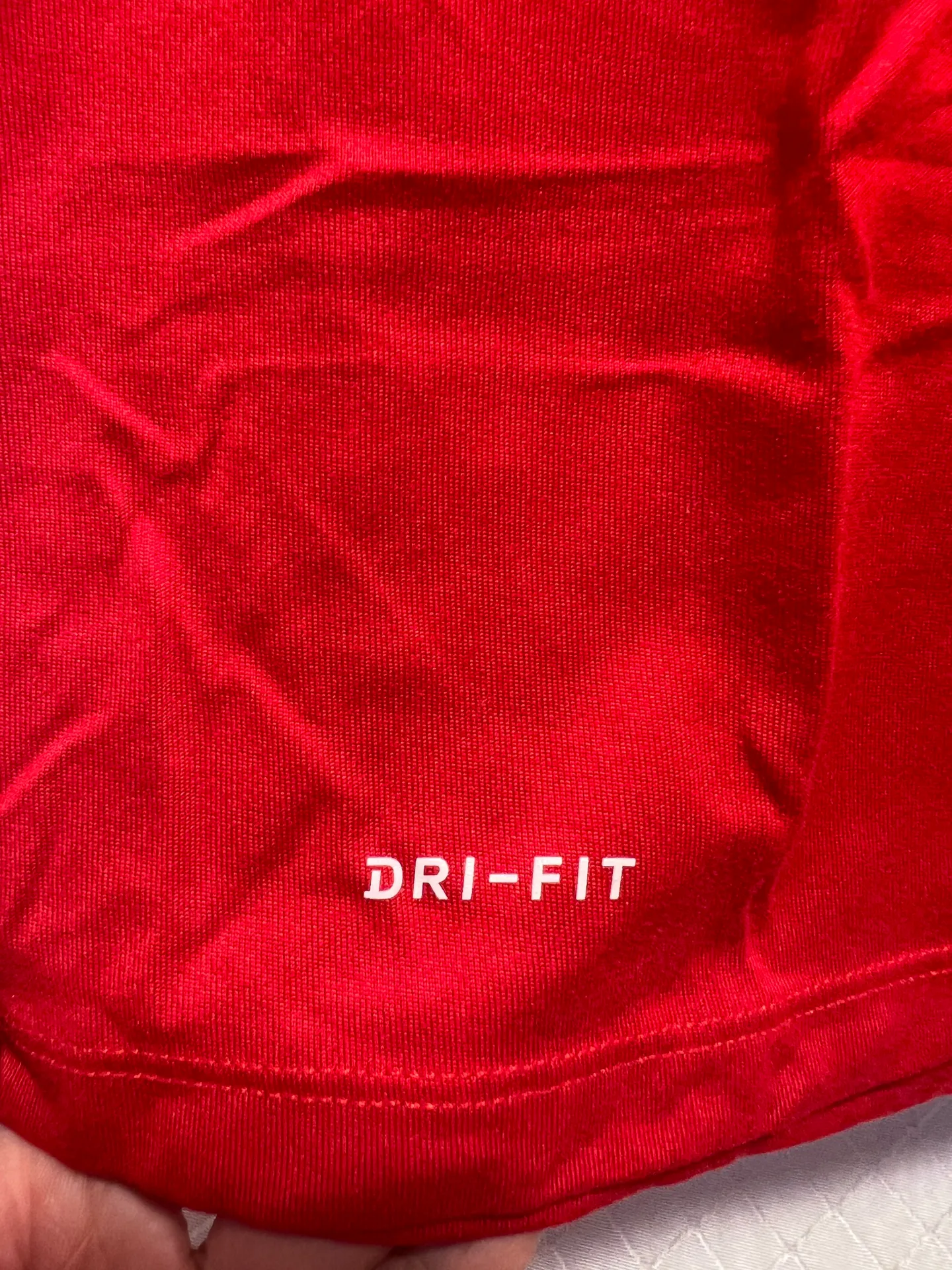 Red Dri-Fit Long Sleeve Running Top - Image 3