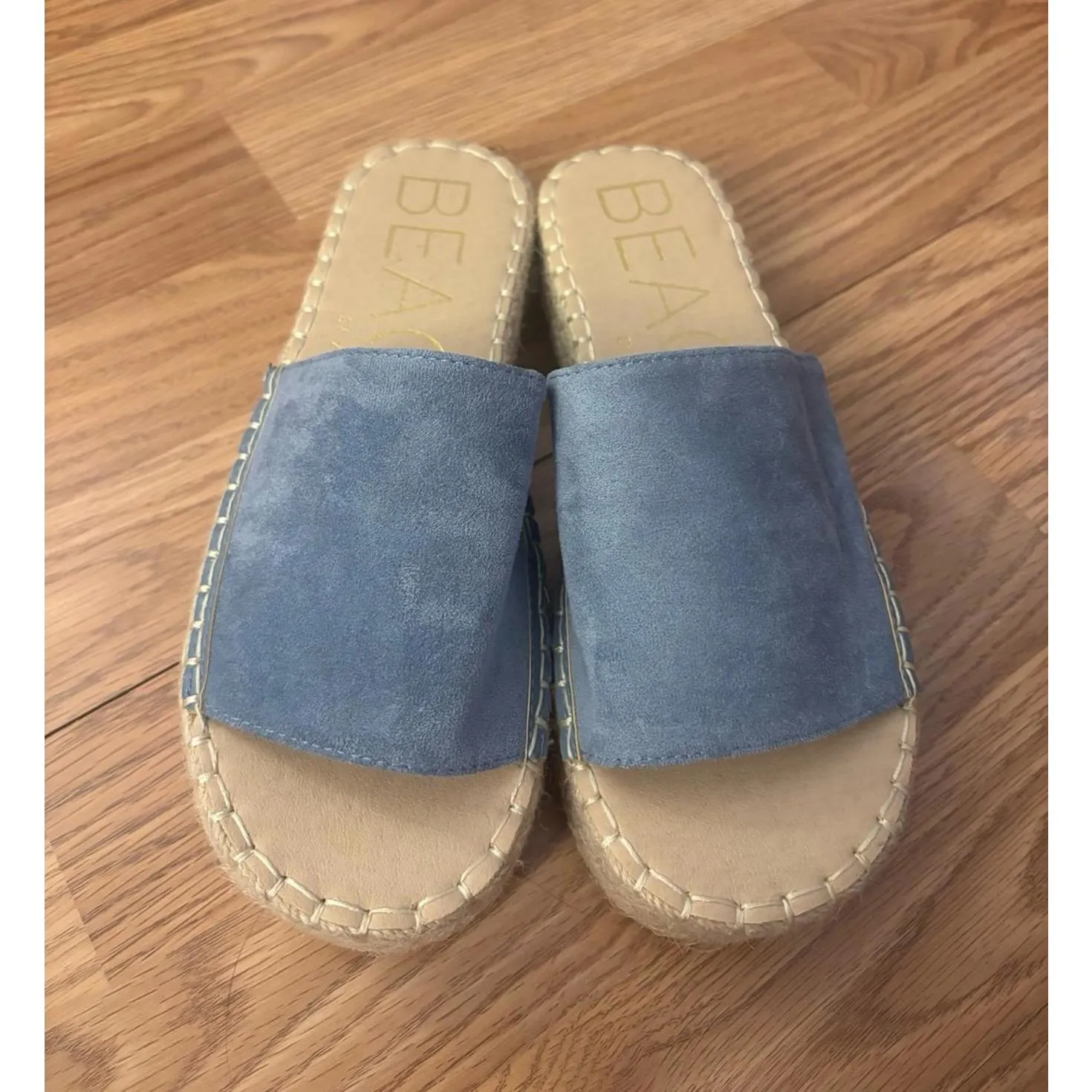 Beach By Matisse Raffia Platform Sandals Size 7M Tan - Image 9