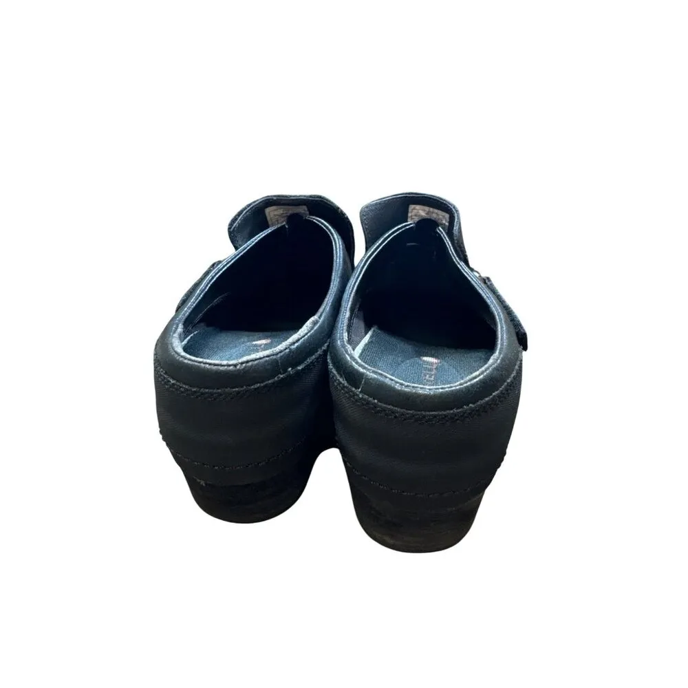 Merrell womens black leather mule clogs shoes 9 SKU 6830 - Image 6