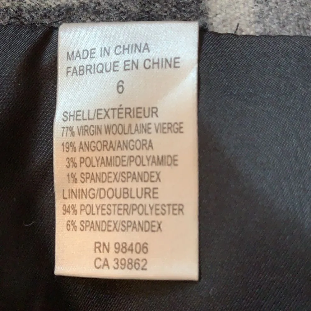 Nwot Theory Iselin plaid wool blend shorts sz 6 - Image 4