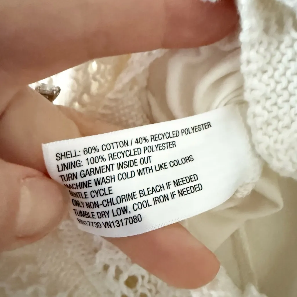 a new day Crochet Shorts and Vest Set in Cream Size M - Image 9