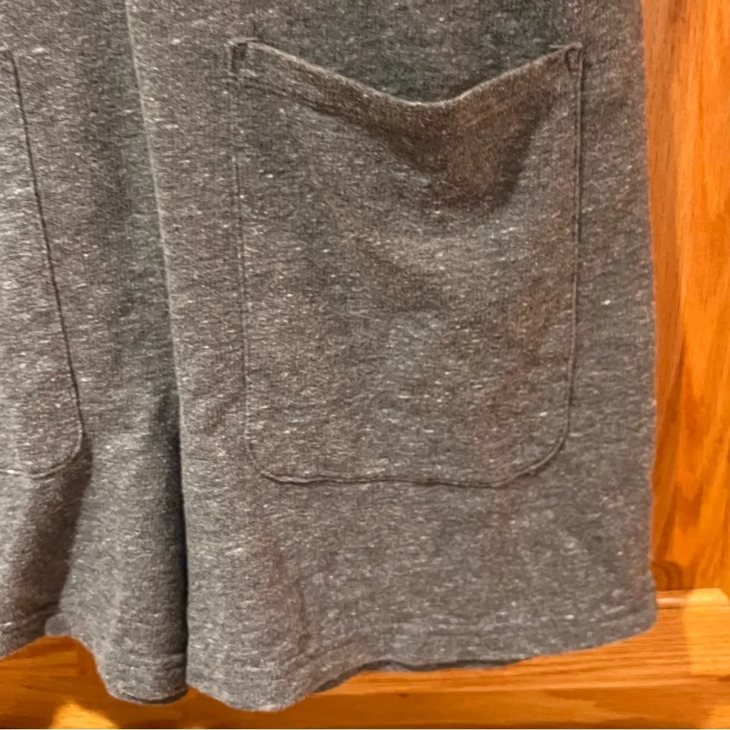 Madewell MWL Skyterry V-Neck Boxy Easy Fit Romper Heather Storm Gray Size XS - Image 9