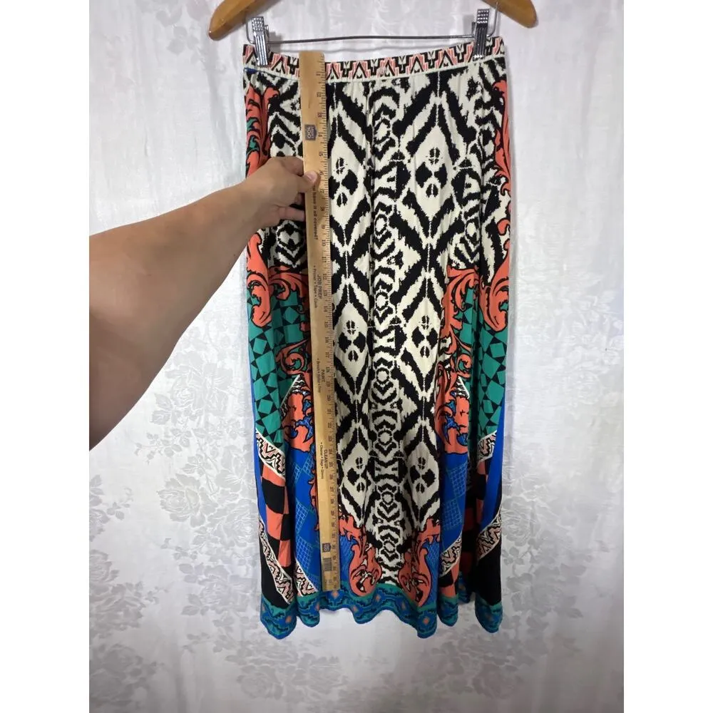 Flying Tomato Maxi Skirt Medium Mixed Print A Line Boho - Image 9