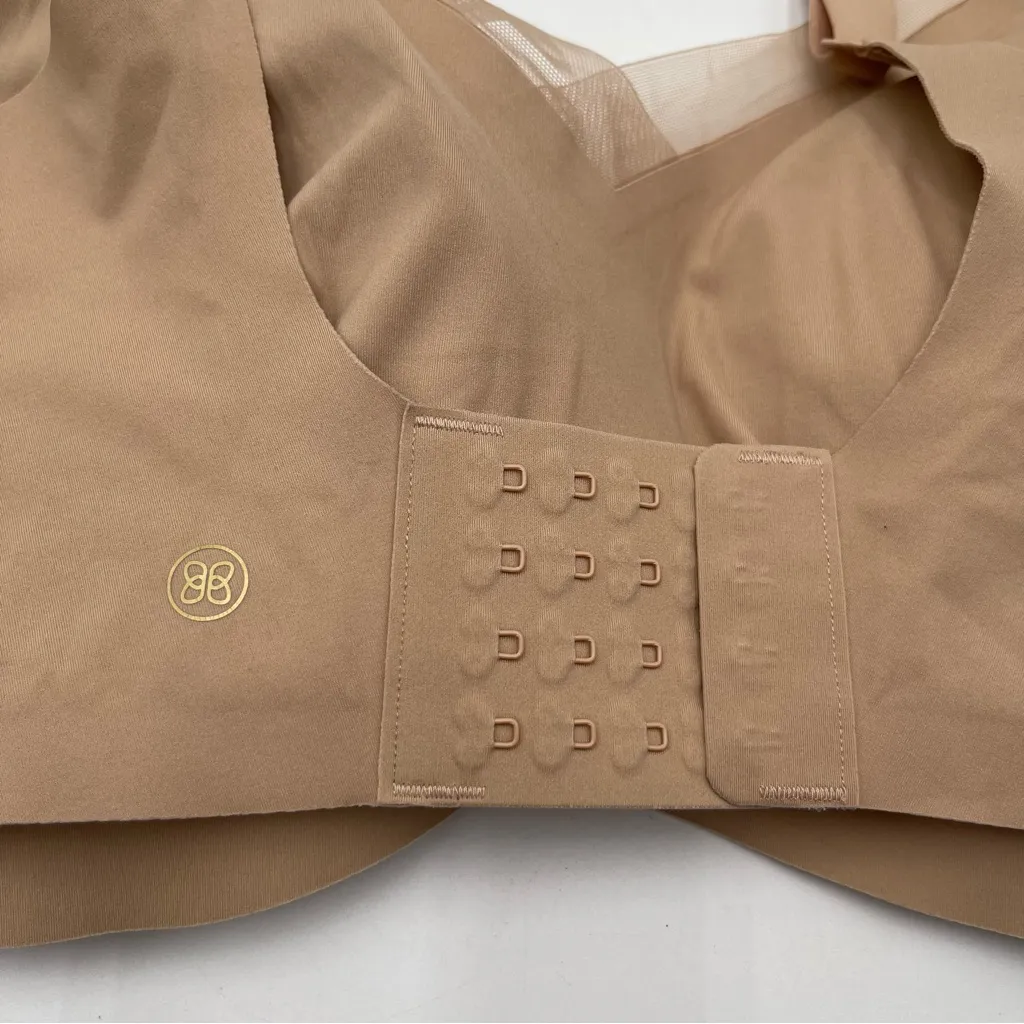 Honeylove Bra Women’s 3X Mesh Crossover Comfortable Seamless Plus Size Comfy Tan - Image 6