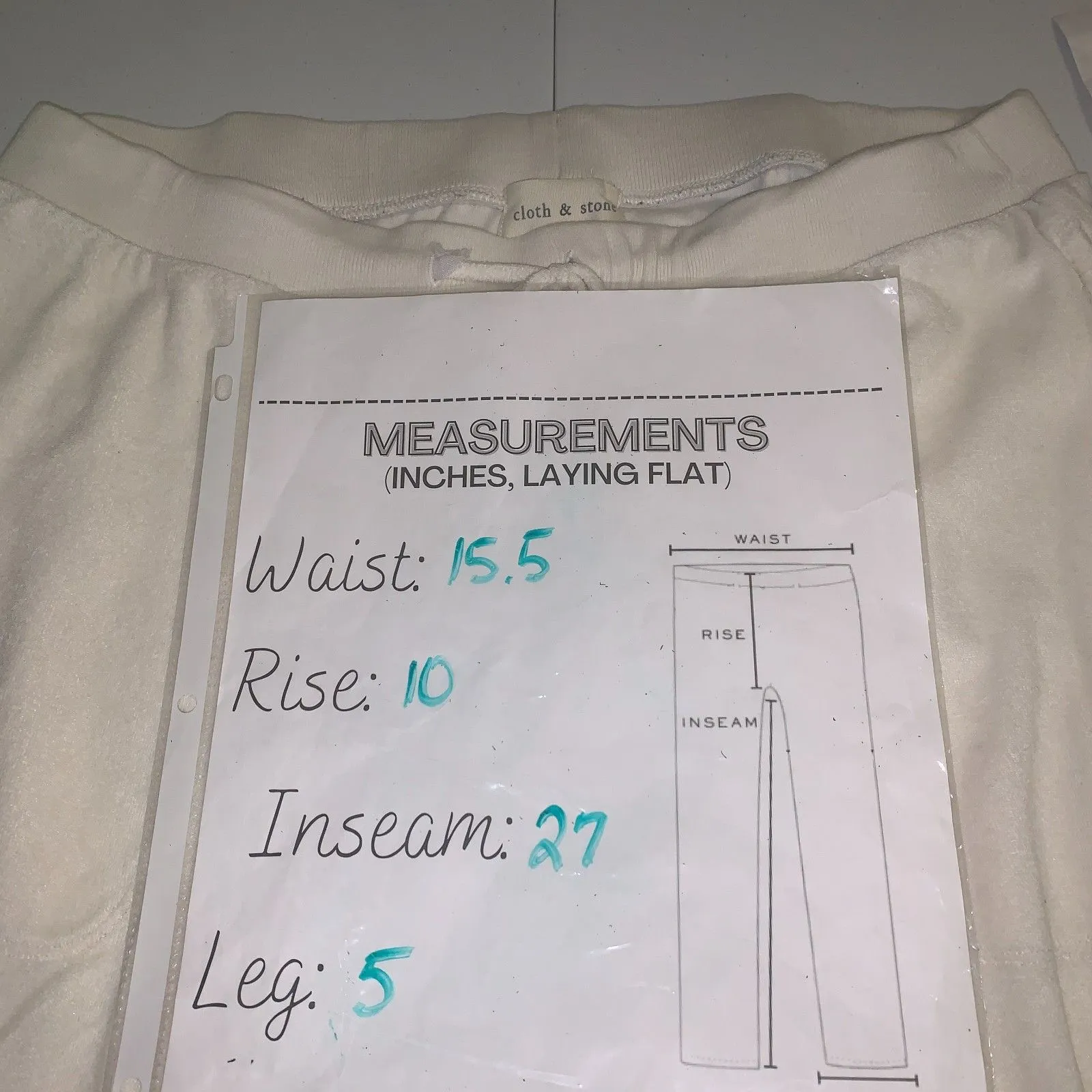 Cloth & Stone Cream Lounge Joggers Medium Super Soft Drawstring Cozy Pants - Image 8