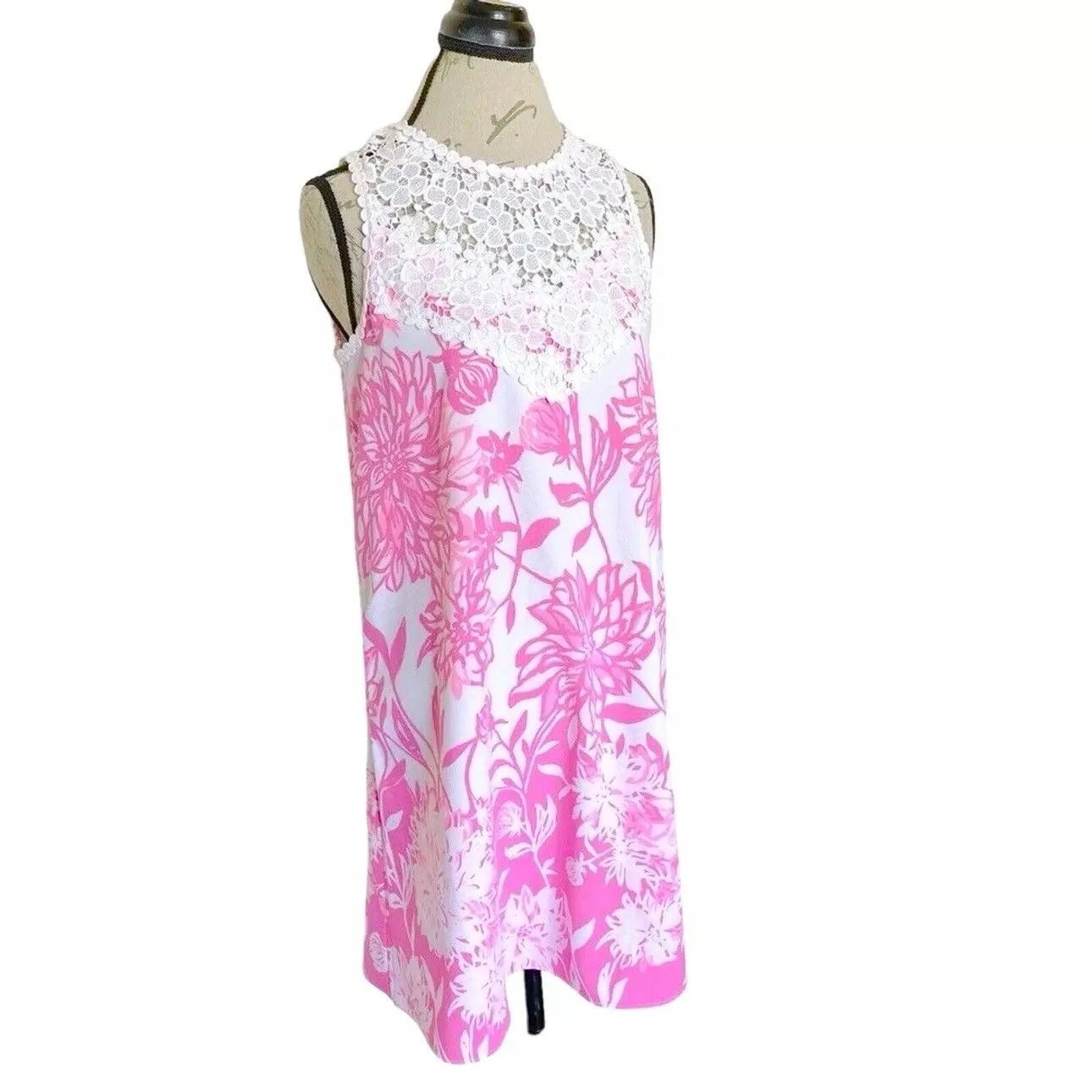 Lilly Pulitzer Womens Dress Sz 4 Floral Brunch  Outfit Tropical Vacation Garden - Image 3
