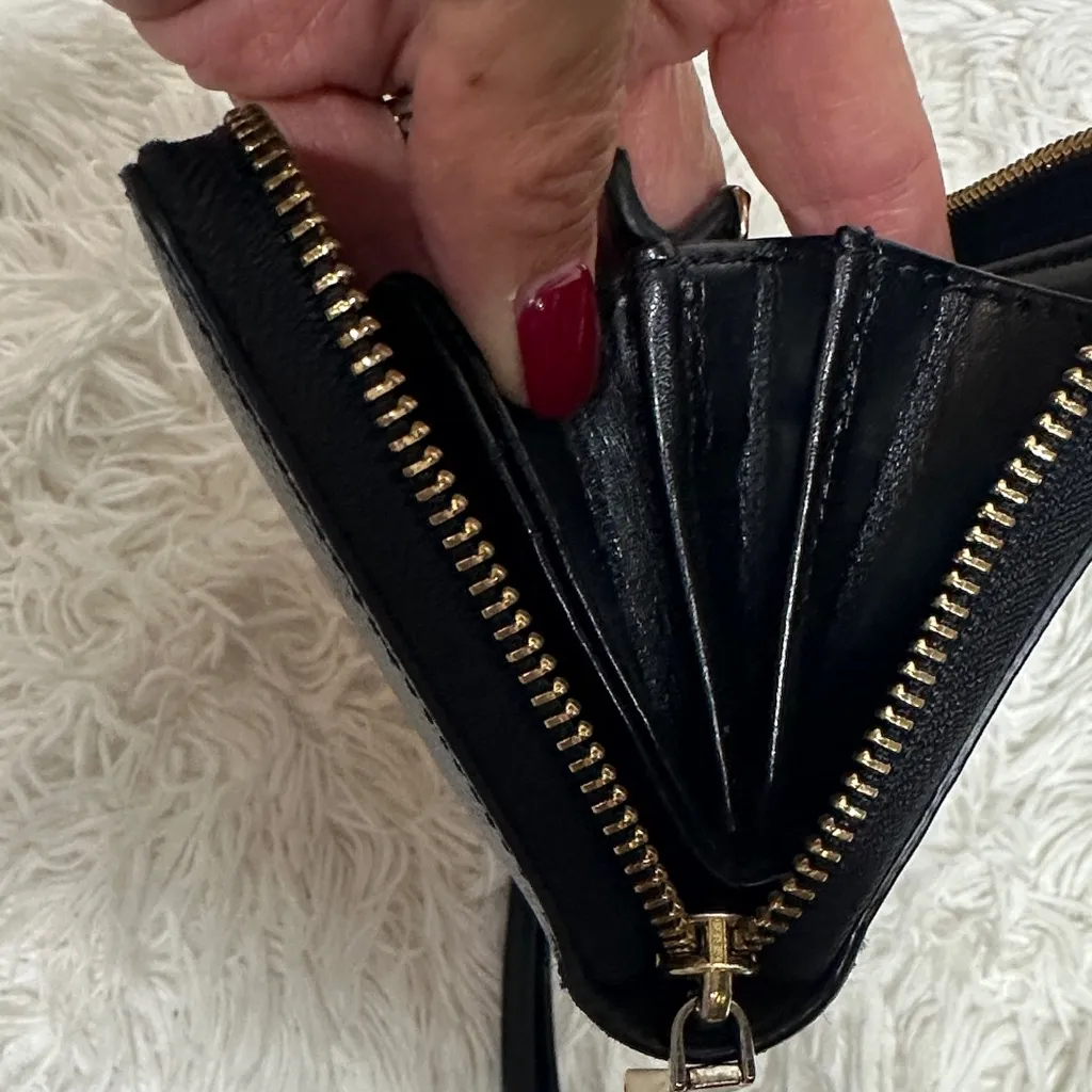 Michael Kors Black Zip-Around Wallet - Image 11