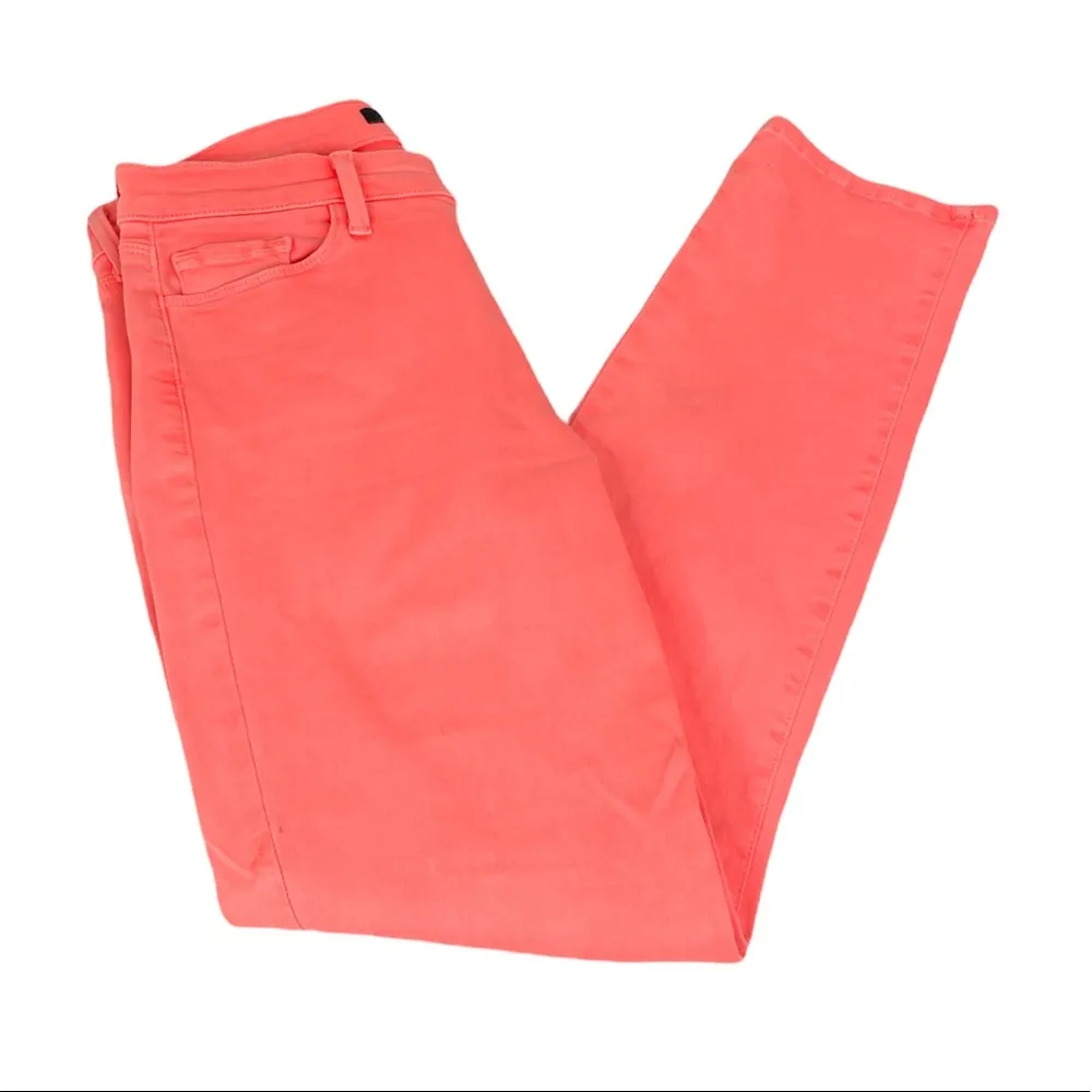 J Brand Rail Skinny Jeans Hot Pink Peach Size 29 - Image 2