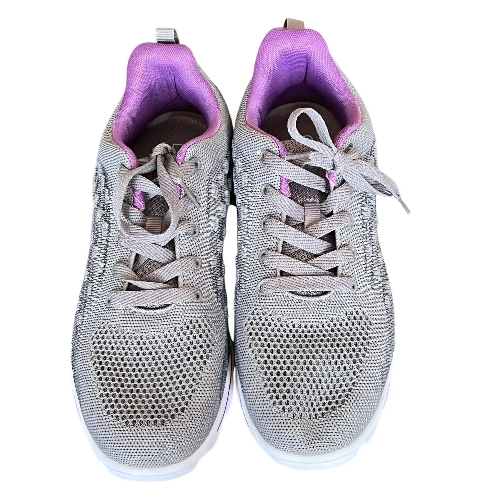 Propet TravelActiv Axial Sneakers Womens 10 4E Gray Purple Mesh Cushion Comfort - Image 3