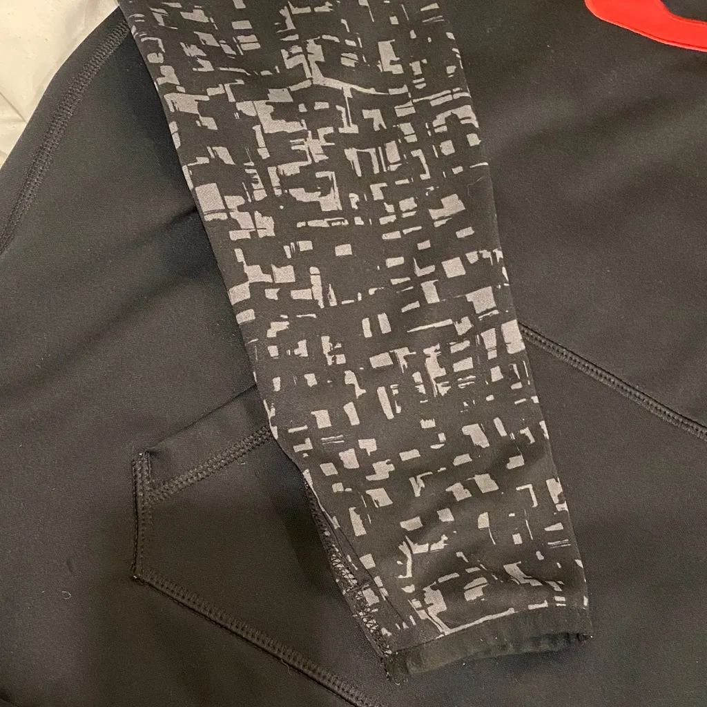 Nike Black Hoodie with Red Swoosh - Image 4