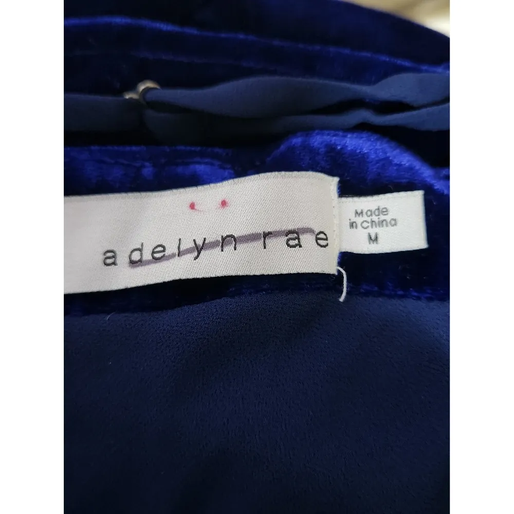 Adelyn Rae Zana Velvet Cowl Neck Slip Dress Size M - Image 2