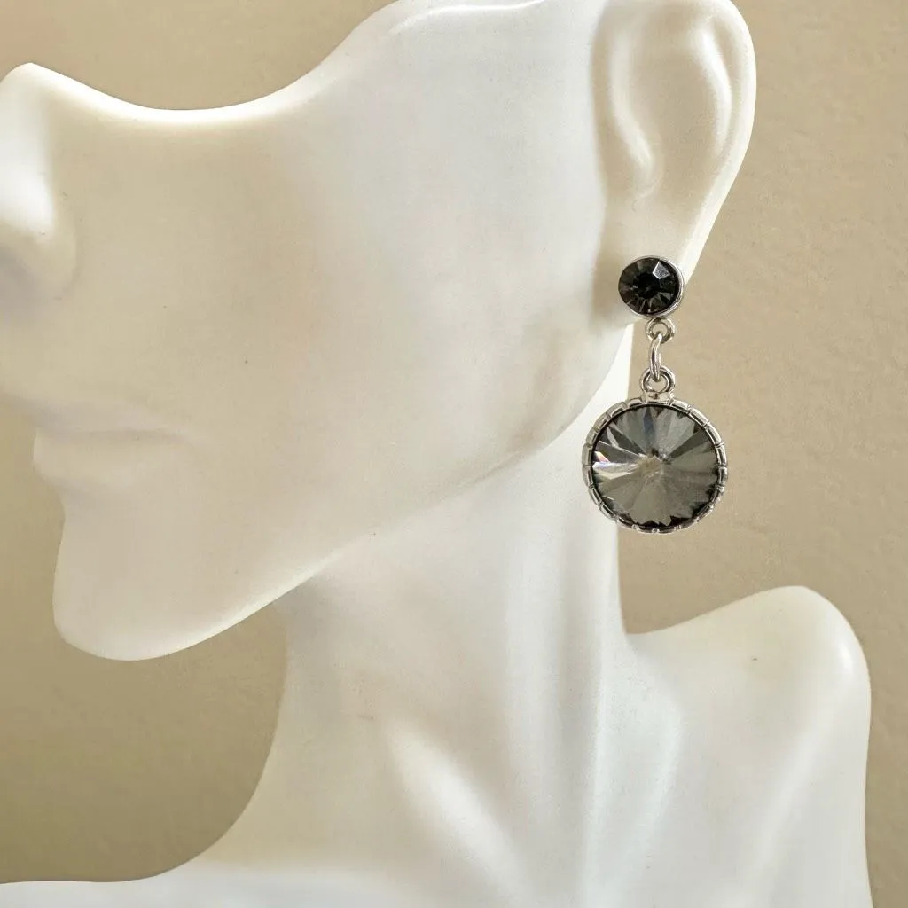 White House Black Market Crystal Drop Earrings - Image 5