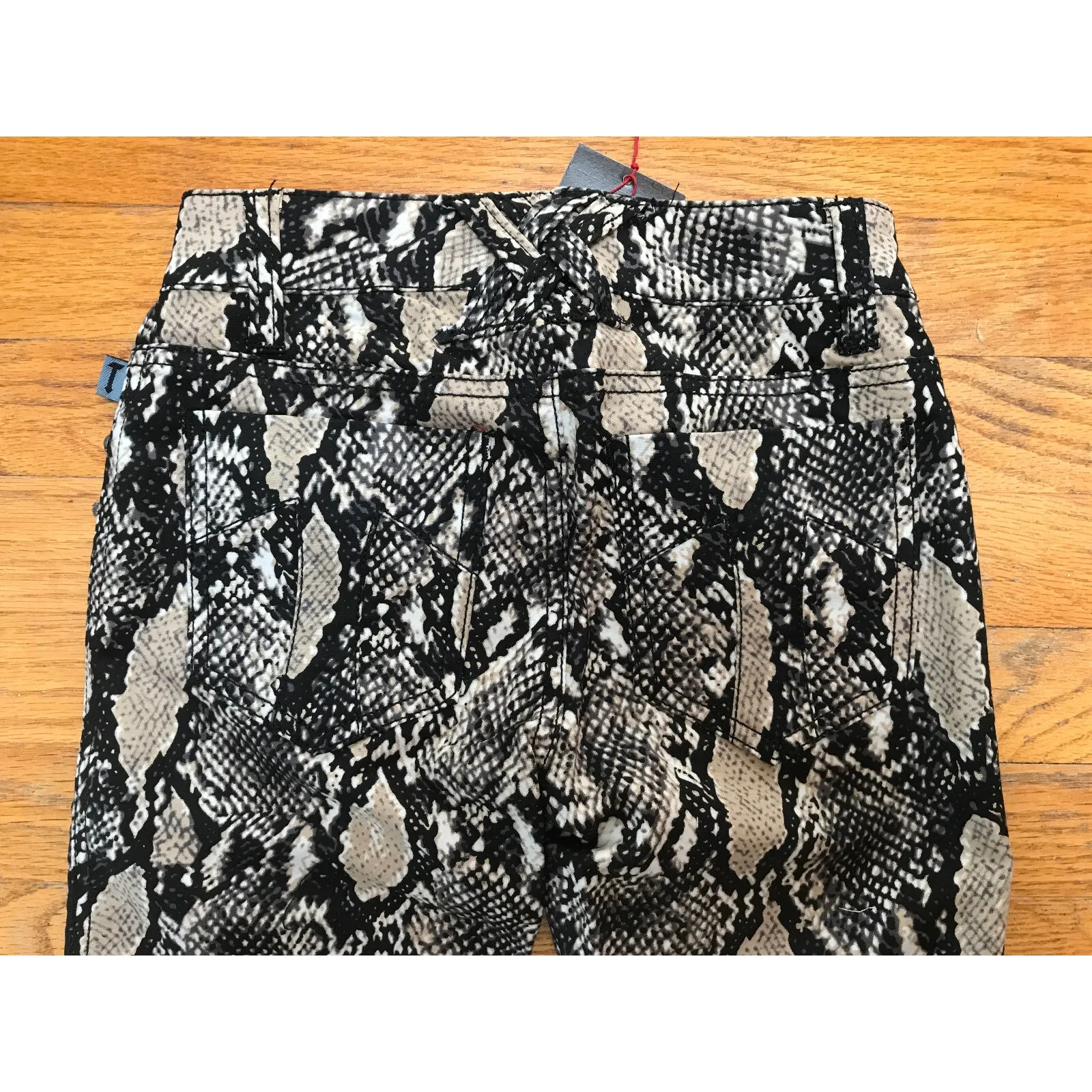 Vintage Tripp NYC Snakeskin Animal Print Narrow Leg Punk Goth Y2K Pants 3 S - Image 7