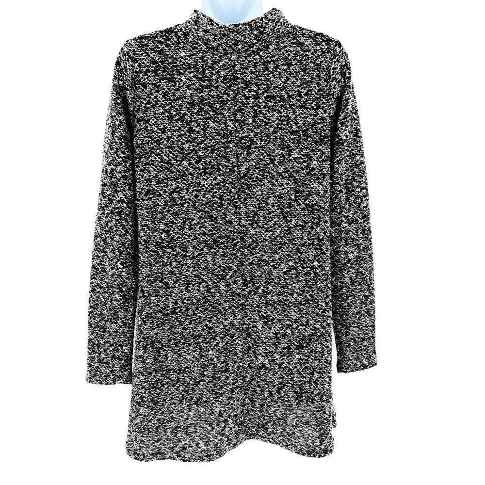 Poof Long Sleeve Mock Neck Long Sleeve Sweater Tunic Top Gray Medium 121526 - Image 4