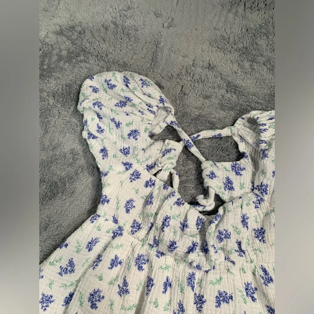 Princess Polly let’s dance floral mini dress 2 White - Image 6