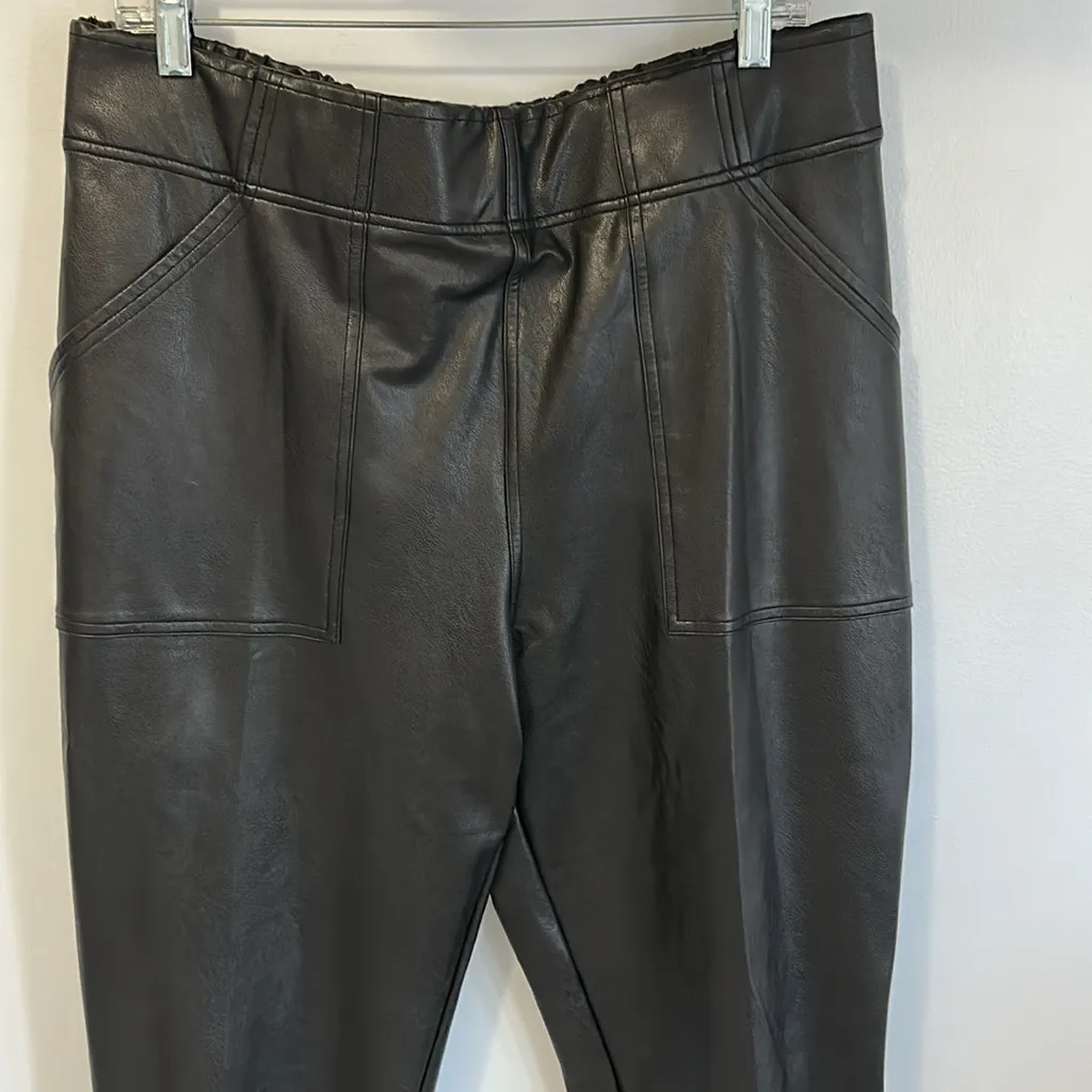 Spanx Faux Leather Joggers Black - Image 8