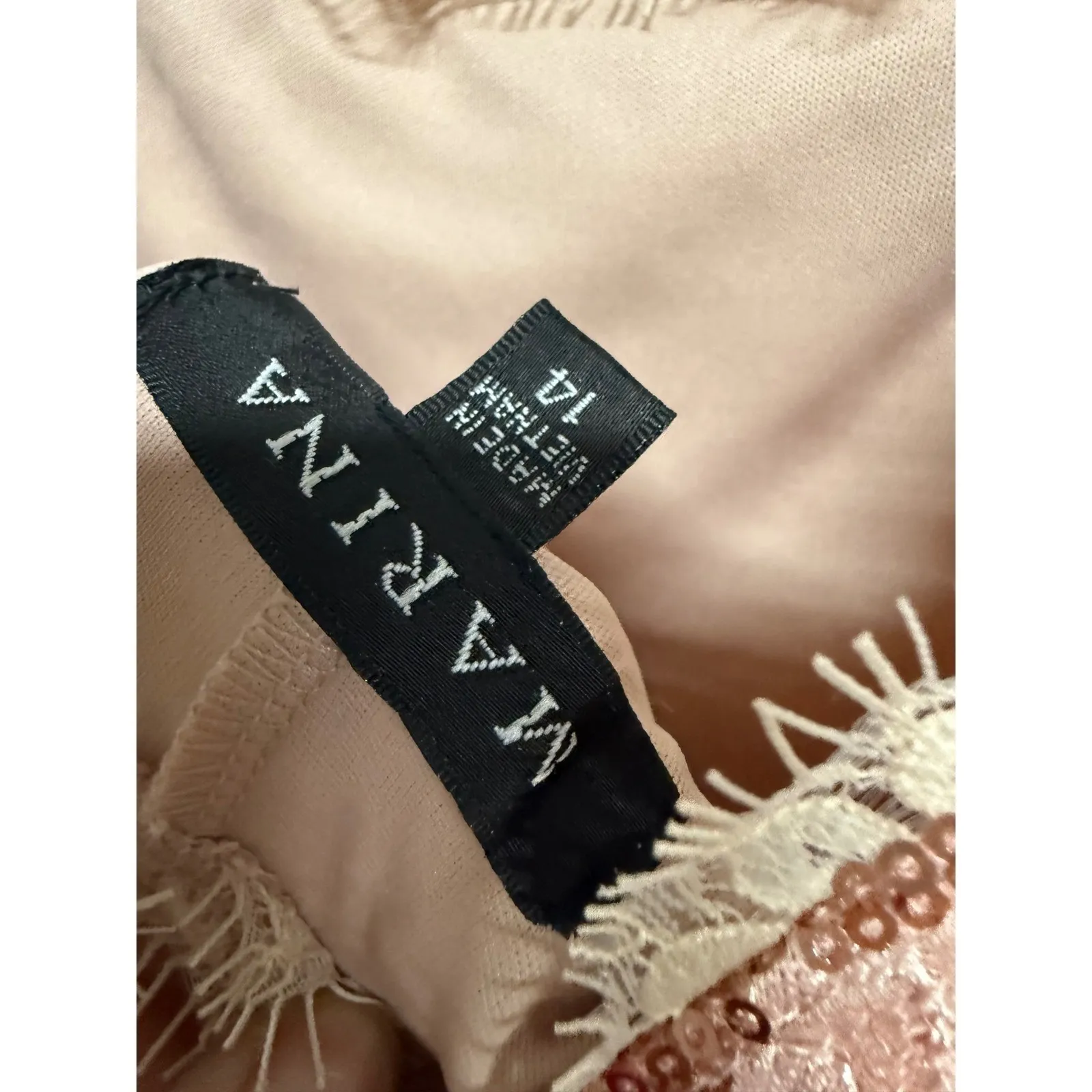 Marina Sequin Plus Size Pink Bodycon Mini Dress Size 14 NWT Formal Wedding Party - Image 7