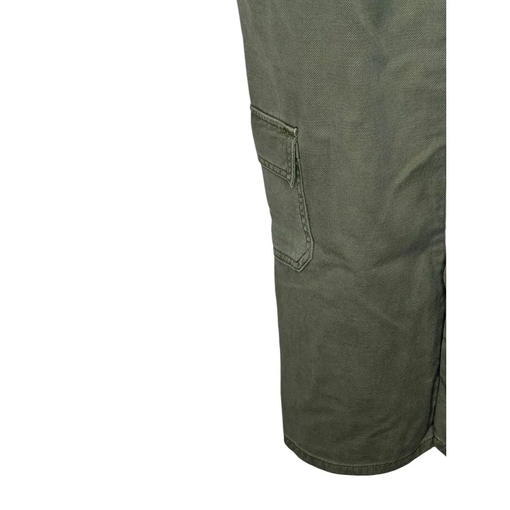 A.n.a Women's Pants Vintage Cargo Straight Leg Relaxed Hi-Rise Green Sz. 6 NWT‎ - Image 9