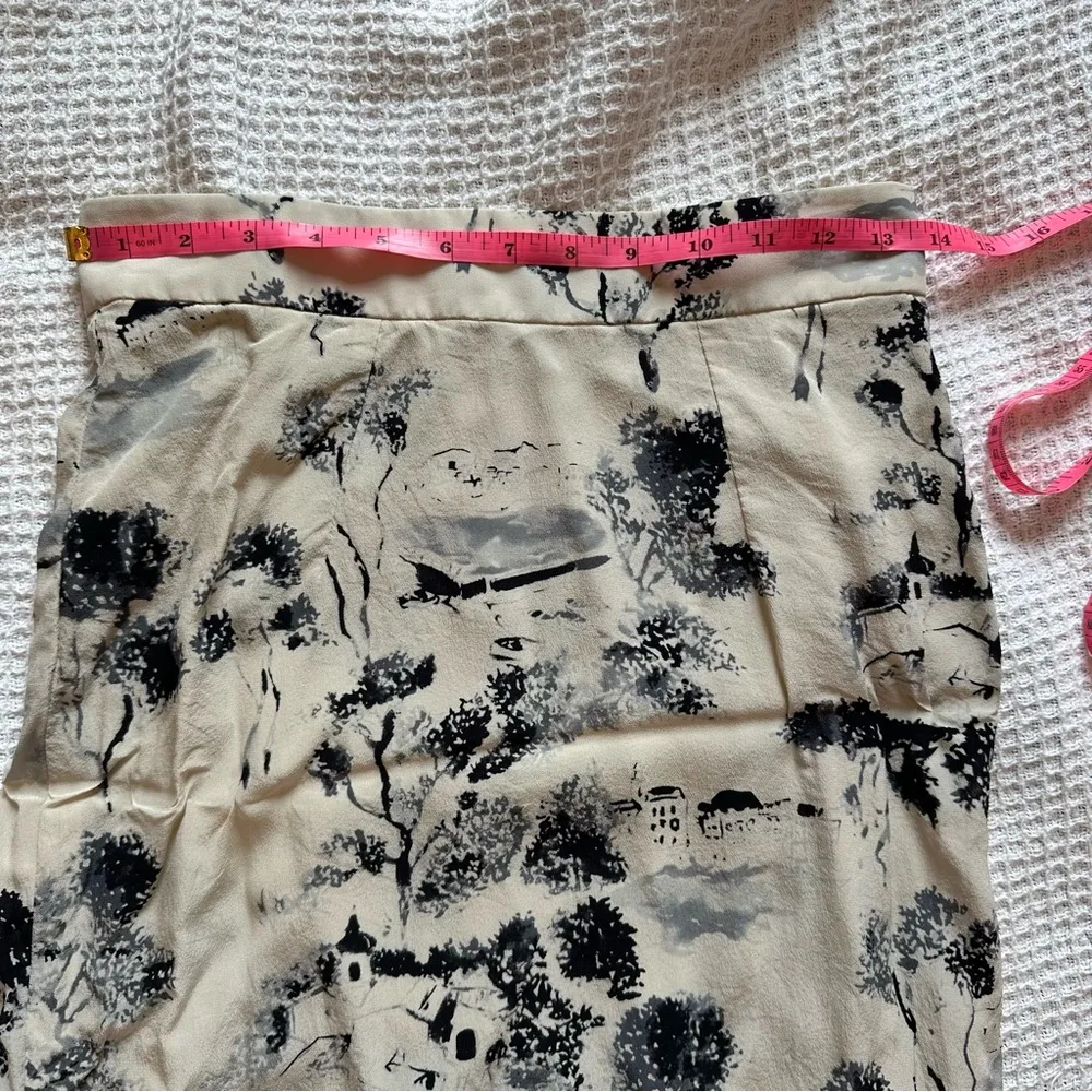 Forte Forte Le Sete Ritrovate 100% silk skirt women’s size small made in Italy Tan - Image 6