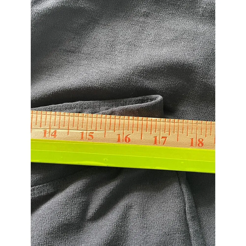 Eileen Fisher Black Charcoal Tapered Leg Pull On Pants  Viscose Blend Size Large - Image 7