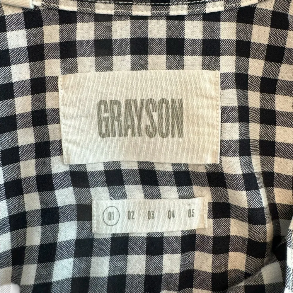 Grayson x Anthropologie -  The Hero Plaid Button Down Shirt Sz XS - Image 6
