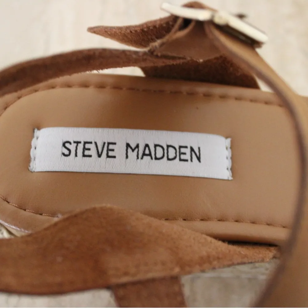 Steve Madden Brown Woven Espadrilles Size 11 - Image 5