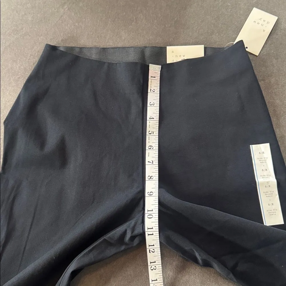 Women’s a new day Black Skinny Ankle Pants Size 6R NWT - Image 5