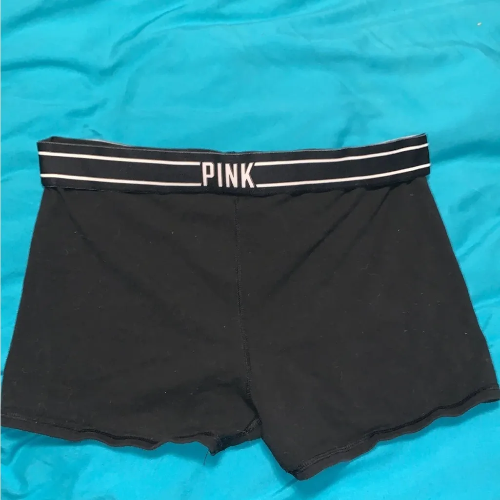 Victoria’s Secret Black Yoga Workout Booty Shorts By PINK - Image 4