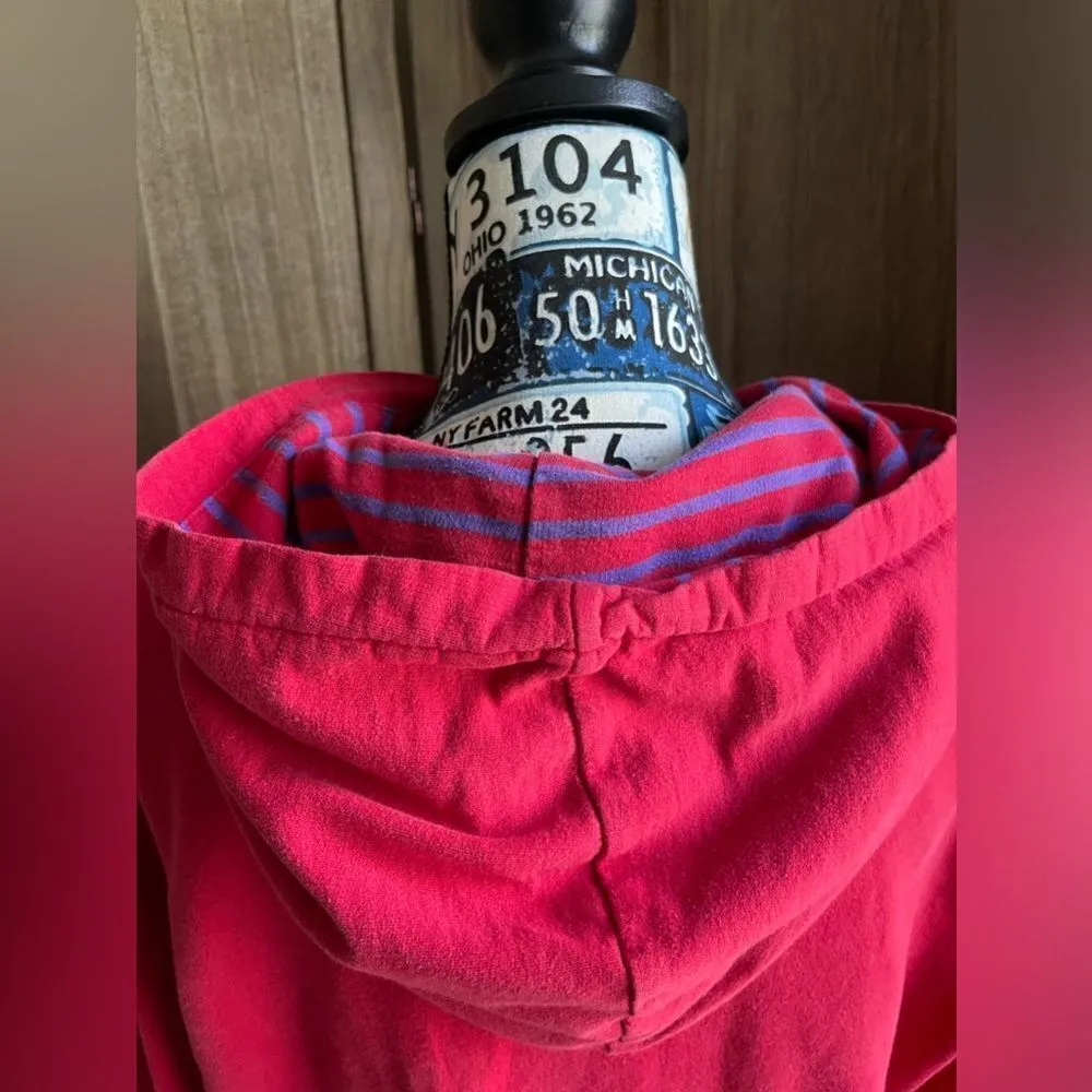 Mossimo Red with purple striped hoodie. Red Size M - Image 4
