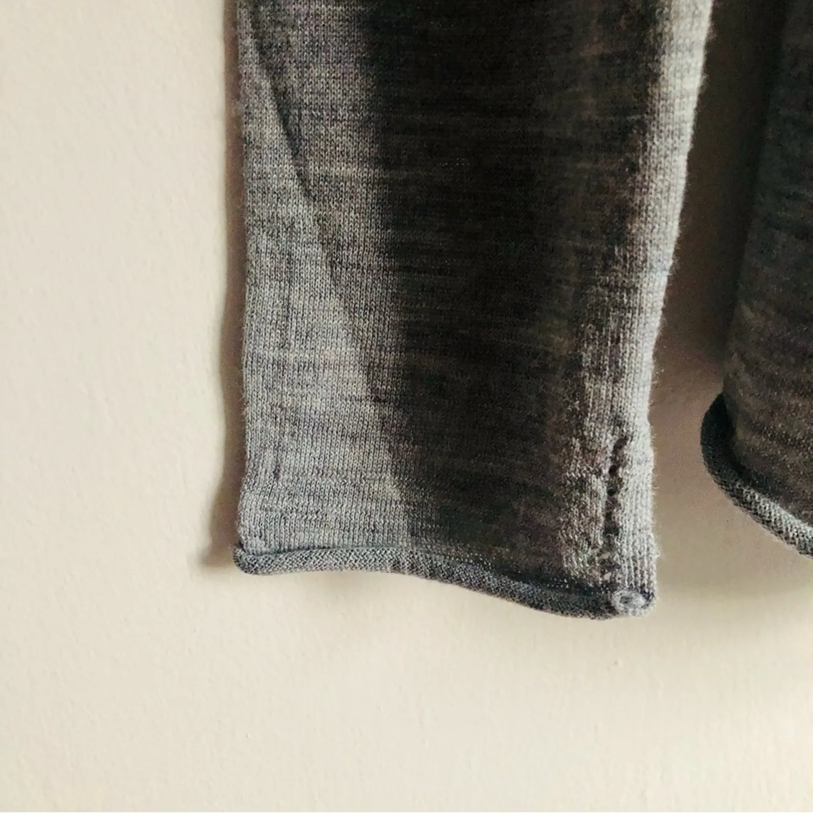 All Saints Lonia Merino Wool Heather Gray Wrap Cardigan Sweater Women Size M NWT - Image 6