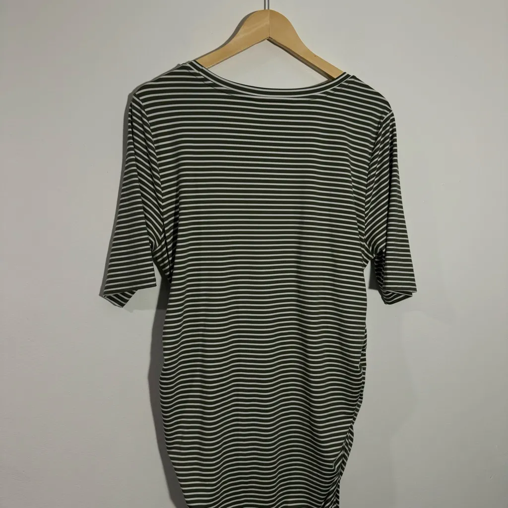 New Stitch Fix Market & Spruce Striped Maternity Dress Rusched Sides‎ Size XXL - Image 4