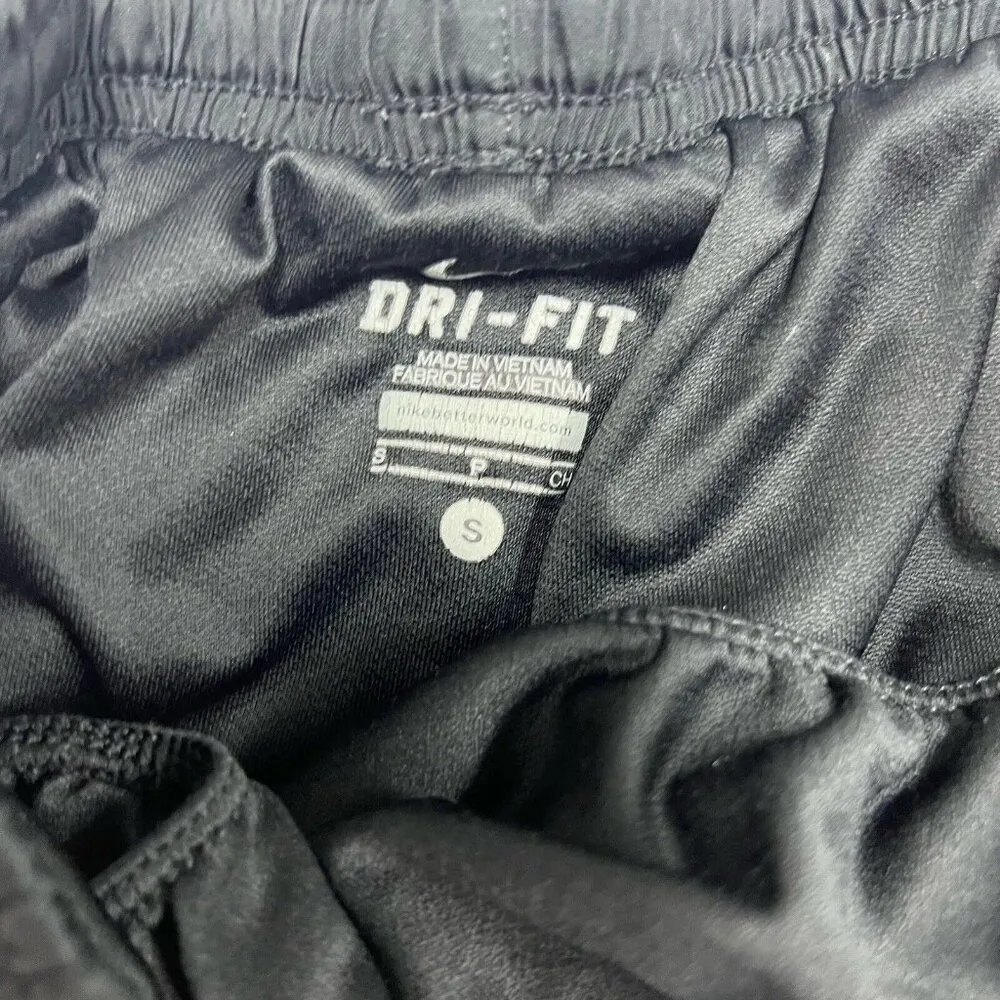 Nike Dri Fit Tempo Shorts Womens Small Black Gray Swoosh Brief Lined Running B - Image 2