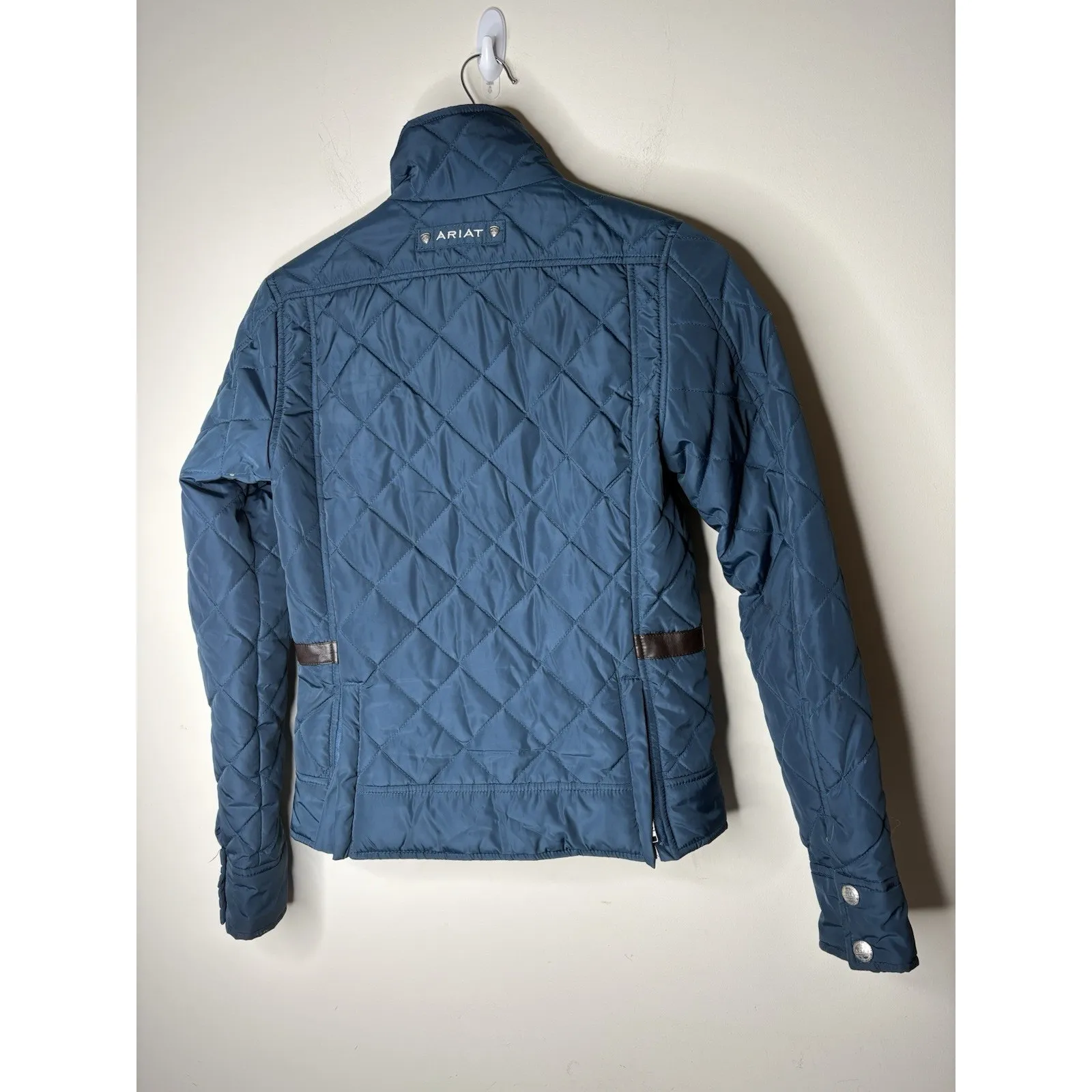 Ariat Womens XS Quilted Jacket Coat Blue Breeders Cup 2015 Kentucky Rare - Image 4