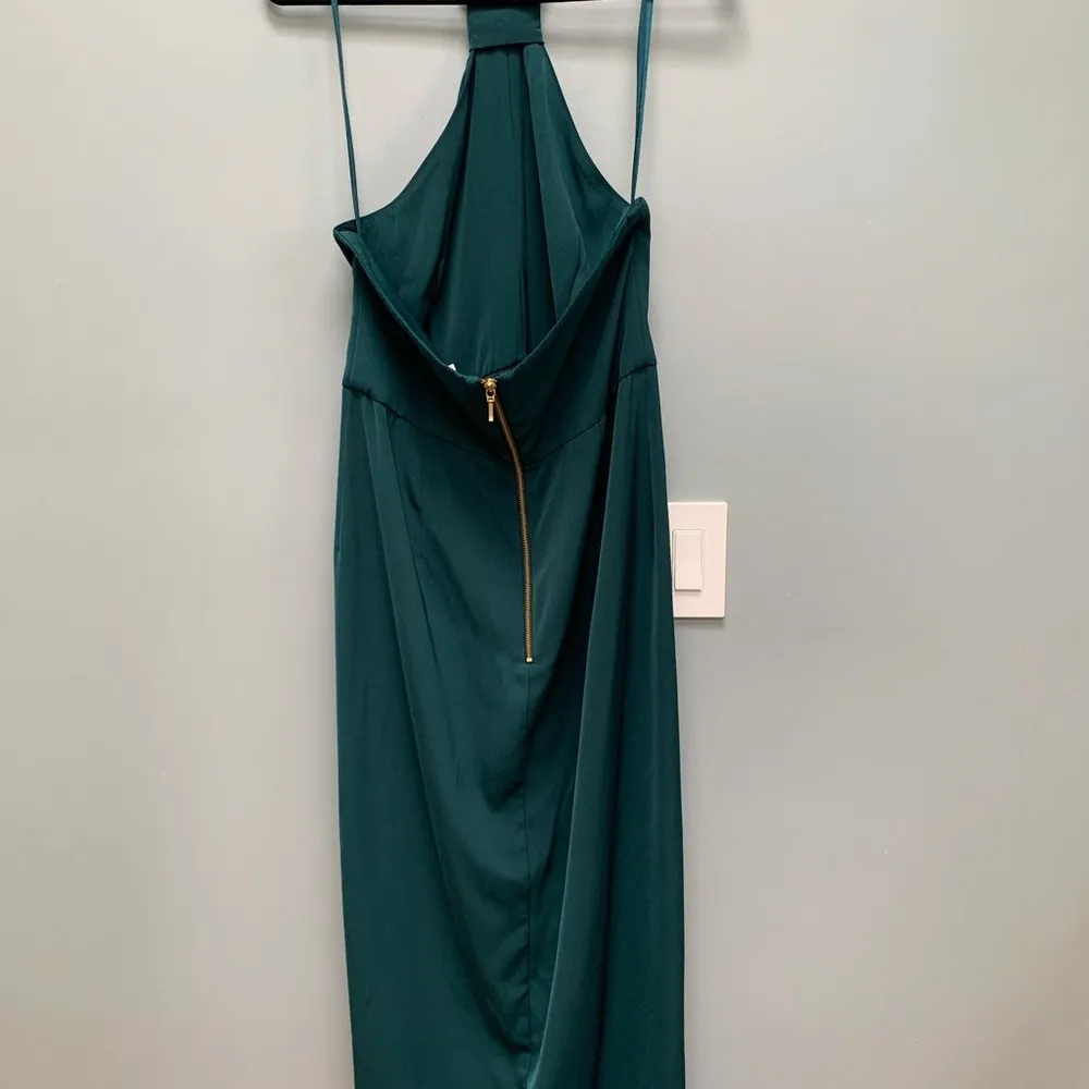 Shona Joy Core Knot Cocktail Dress in Seaweed Green 10 - Image 7