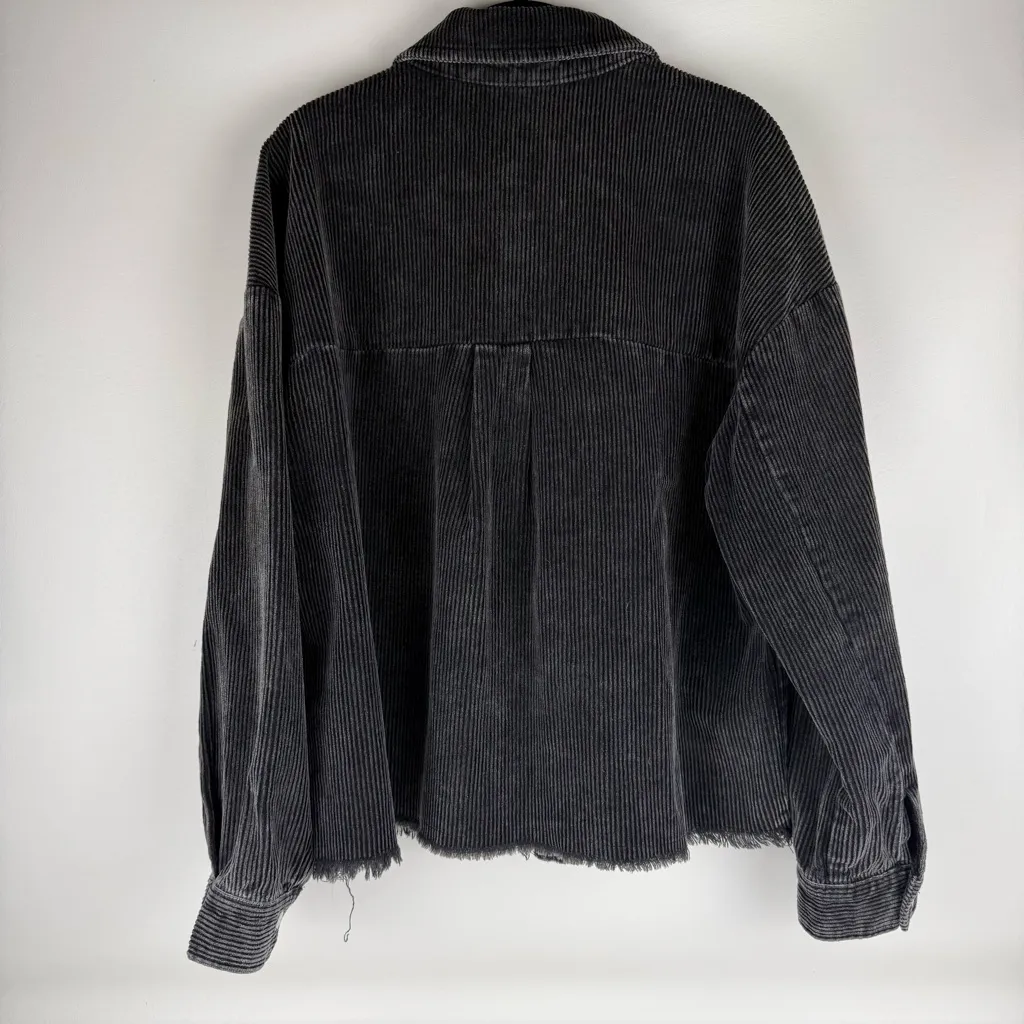 JODIFL Corduroy Button-Down Shacket – Women’s Large - Image 3