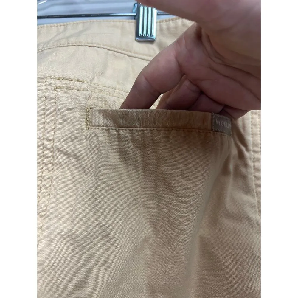 Woolrich Women's Wicker Khaki Cropped Capri Pants Size 16 - Image 10
