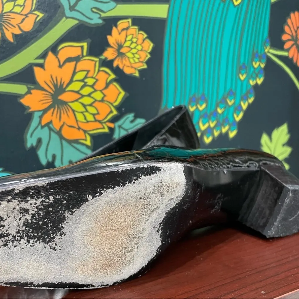 Salvatore Ferragamo Black Patent Leather Shoes - Image 7