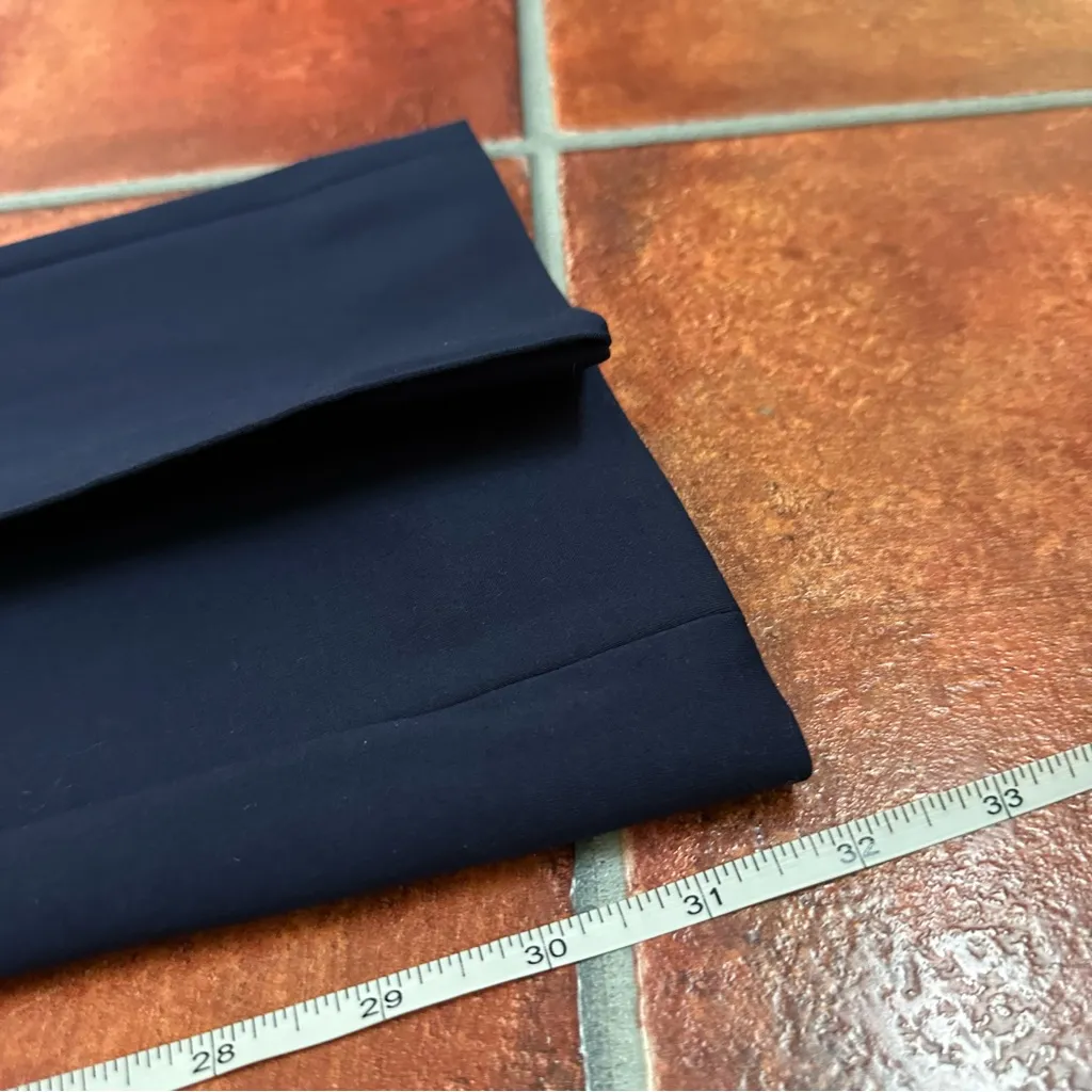 Victoria Beckham Navy Flare Pants - Image 7