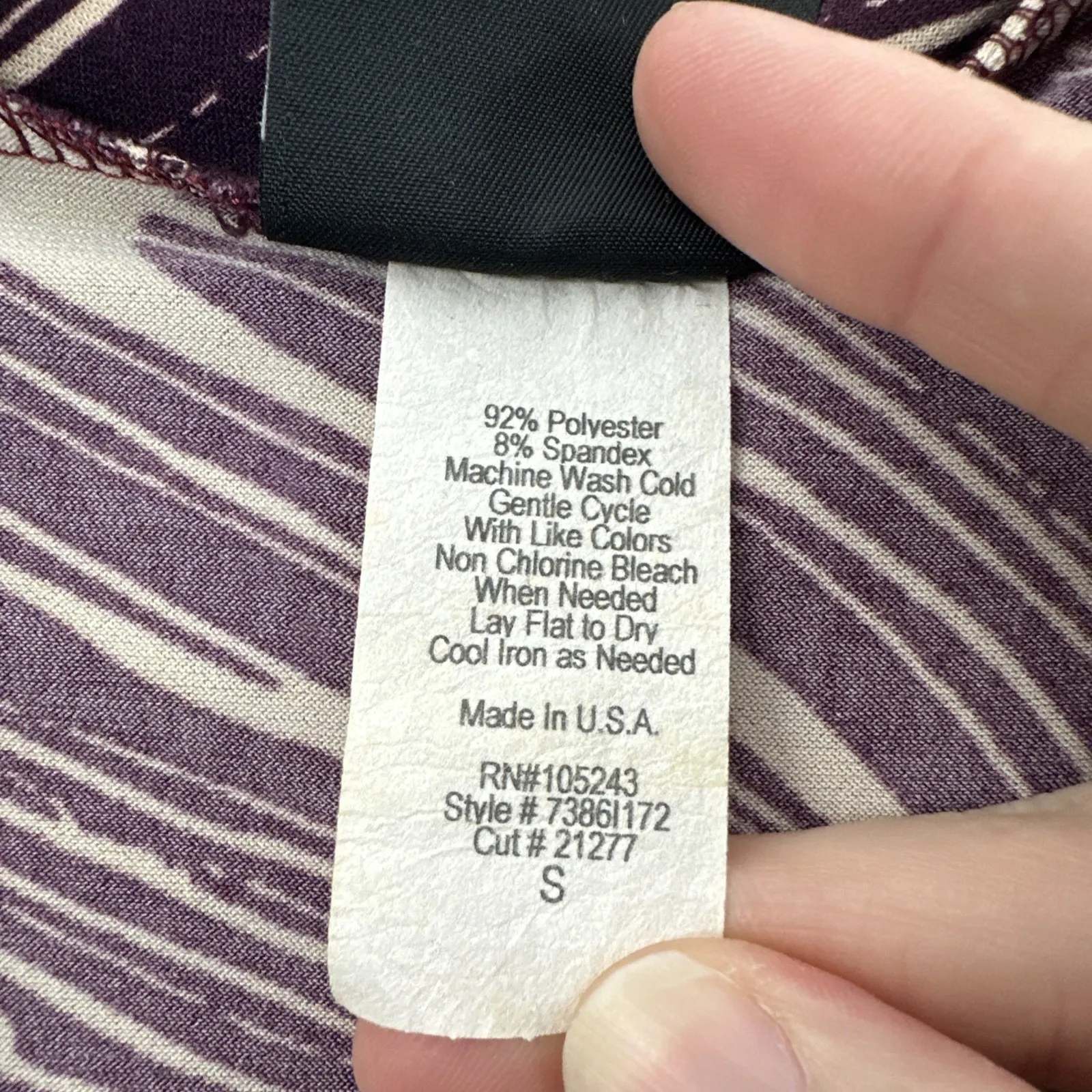 Vintage Y2K JKLA California Babydoll Top 70s Boho Retro Leaf Floral Women Small Purple - Image 4