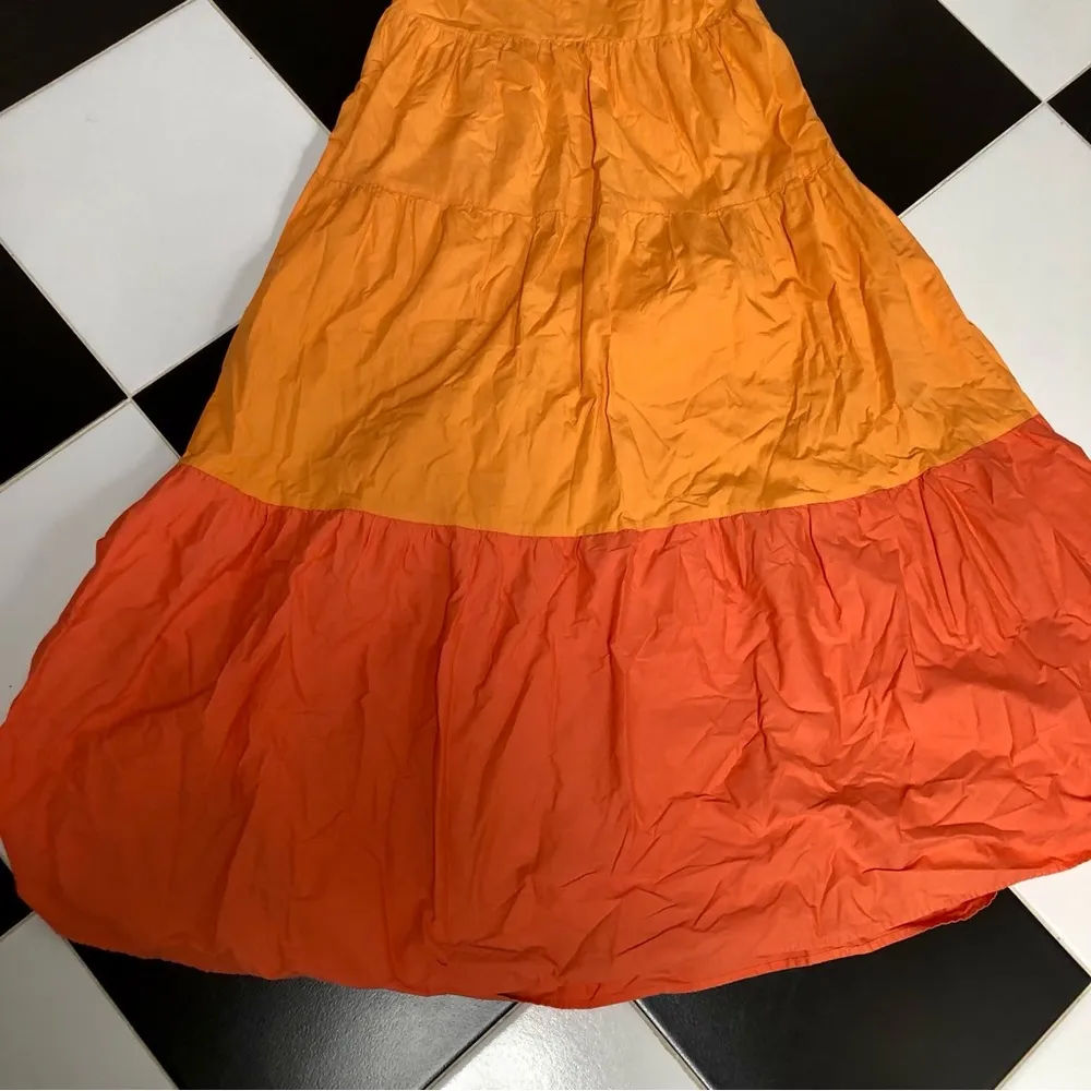 Color Me Courtney Louise Maxi Dress Orange Colorblock Vibrant Tangerine Citrus 8 - Image 13