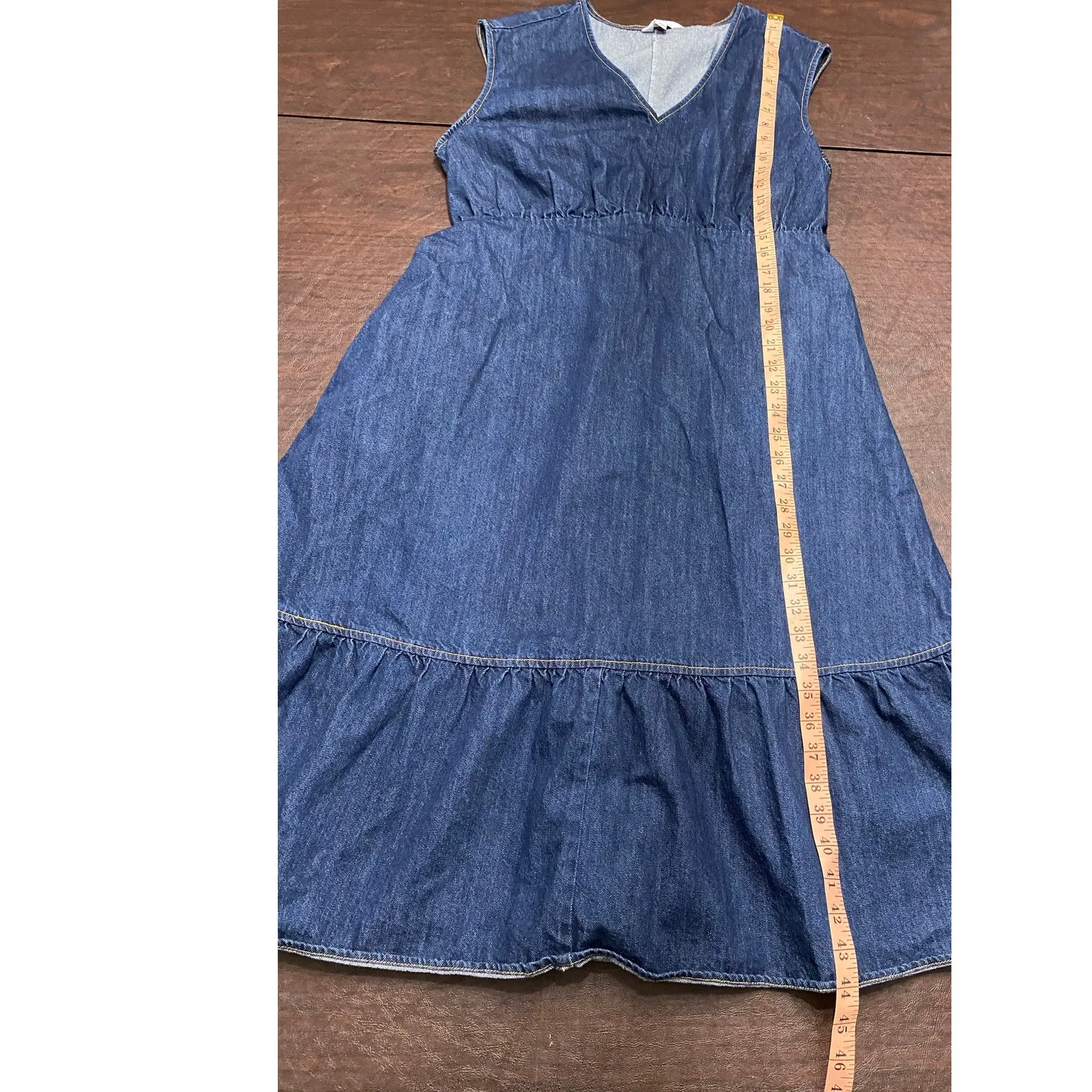 Denim‎ Midi Dress XL V - Image 5