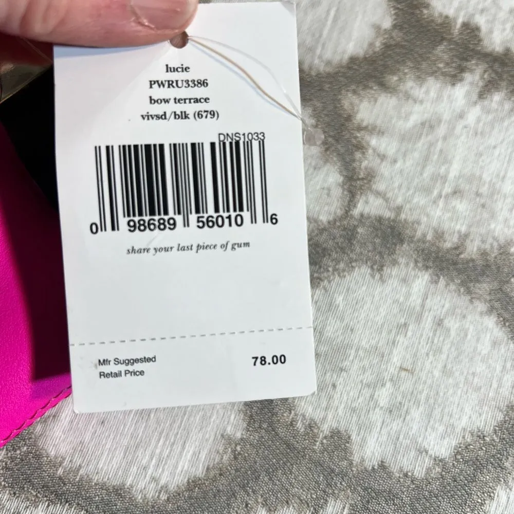 Kate Spade Pink Bow Key chain Wallet/ Lucie Bow - Image 5